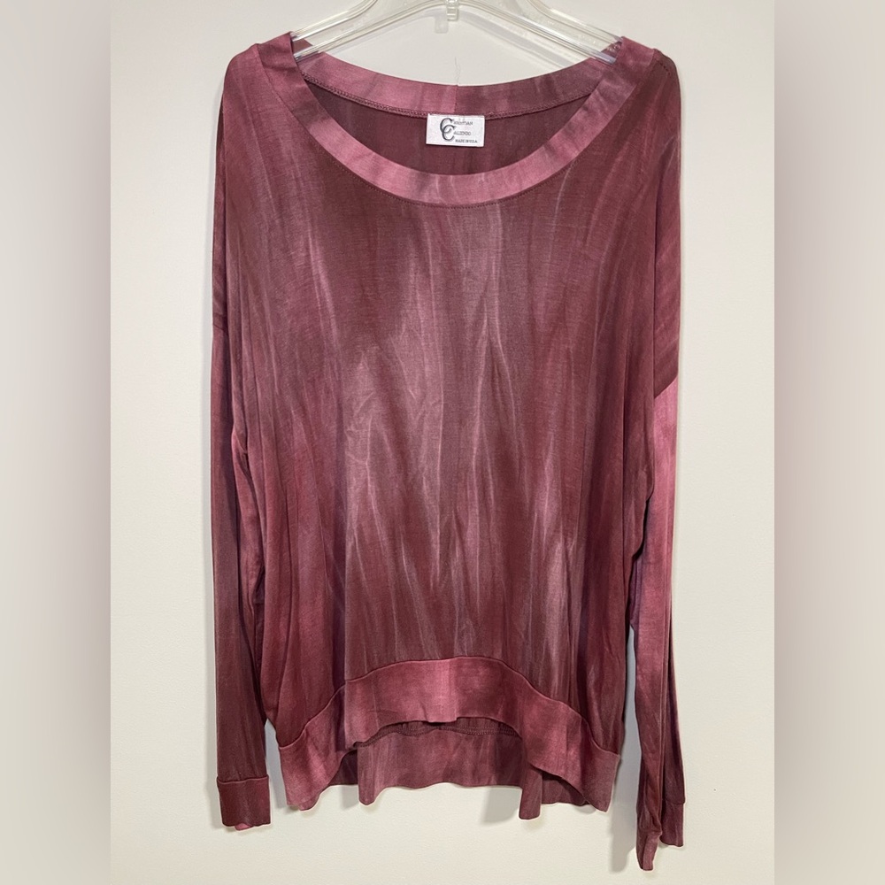 Christian Caliendo Women's Scoop Neck Blouse Top